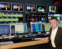 Sebastian Schuster im Master Control Room